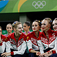 Анастасия Близнюк в составе сборной России по художественной гимнастике завоевала золото Олимпиады-2016